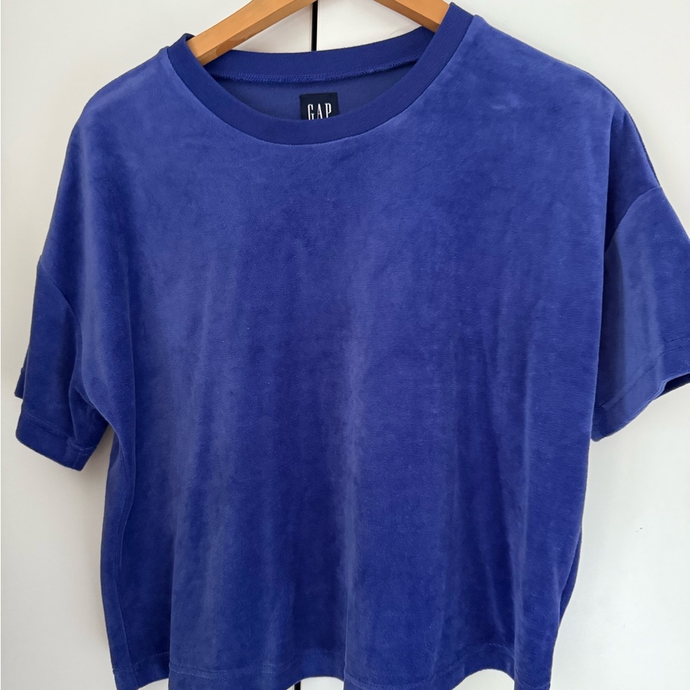 Blue Velour Top by GAP